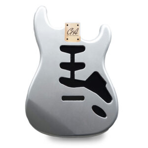 Stratocaster Guitar Body SSS - Firemist Silver - American Alder