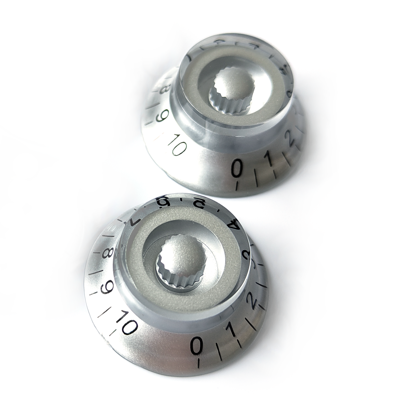 Top Hat Speed Control Knobs – Silver | Guitar Anatomy