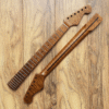 Stratocaster Compatible One Piece Roasted Flame Maple Pro Guitar Neck Satin