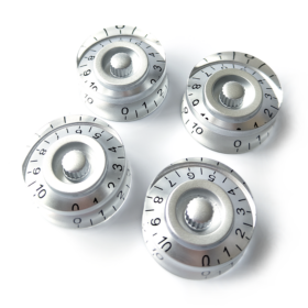 Speed Control Knobs – Volume Tone for Gibson & Epiphone Les Paul – Silver