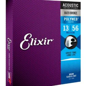 Elixir 11100 Polyweb Acoustic Guitar Strings - Medium Set 13-56