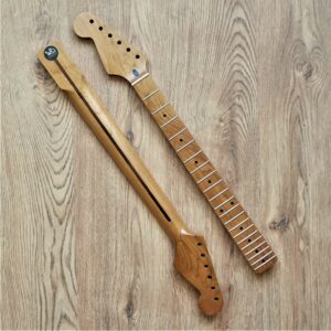 Left Handed Stratocaster Roasted Maple Vintage Guitar Neck by Guitar Anatomy