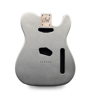 Telecaster Guitar Body - Silver - 2 Piece American Alder