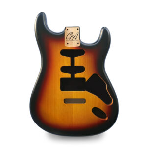 Stratocaster Compatible Guitar Body HSH - Sunburst Vintage Nitro Satin - 2 Piece American Alder