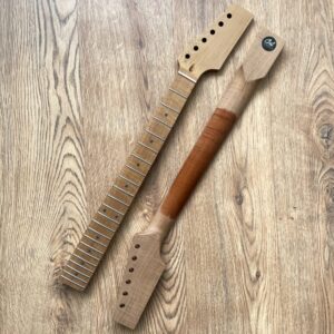 Telecaster Unfinished Flame Maple Paddle Headstock