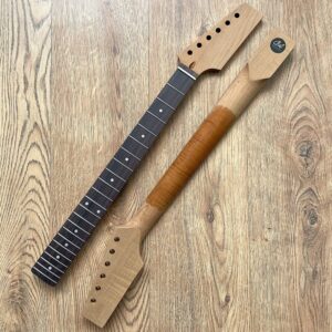 Telecaster Unfinished Flame Maple Rosewood Paddle Headstock