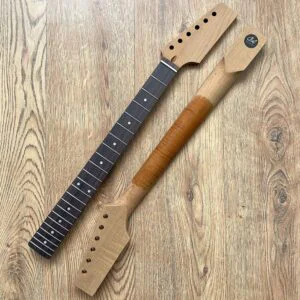Telecaster Unfinished Flame Maple Rosewood Paddle Headstock