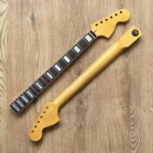 Jazzmaster Vintage Nitro Satin and Rosewood Guitar Neck Vintage Satin 21 Fret Jumbo with Pearl Inlays