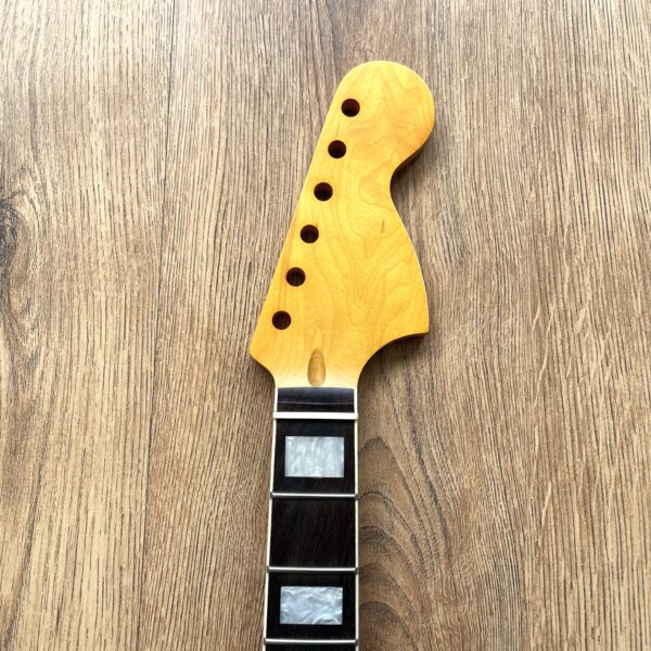 Jazzmaster Vintage Nitro Satin and Rosewood Guitar Neck Vintage Satin 21 Fret Jumbo with Pearl Inlays