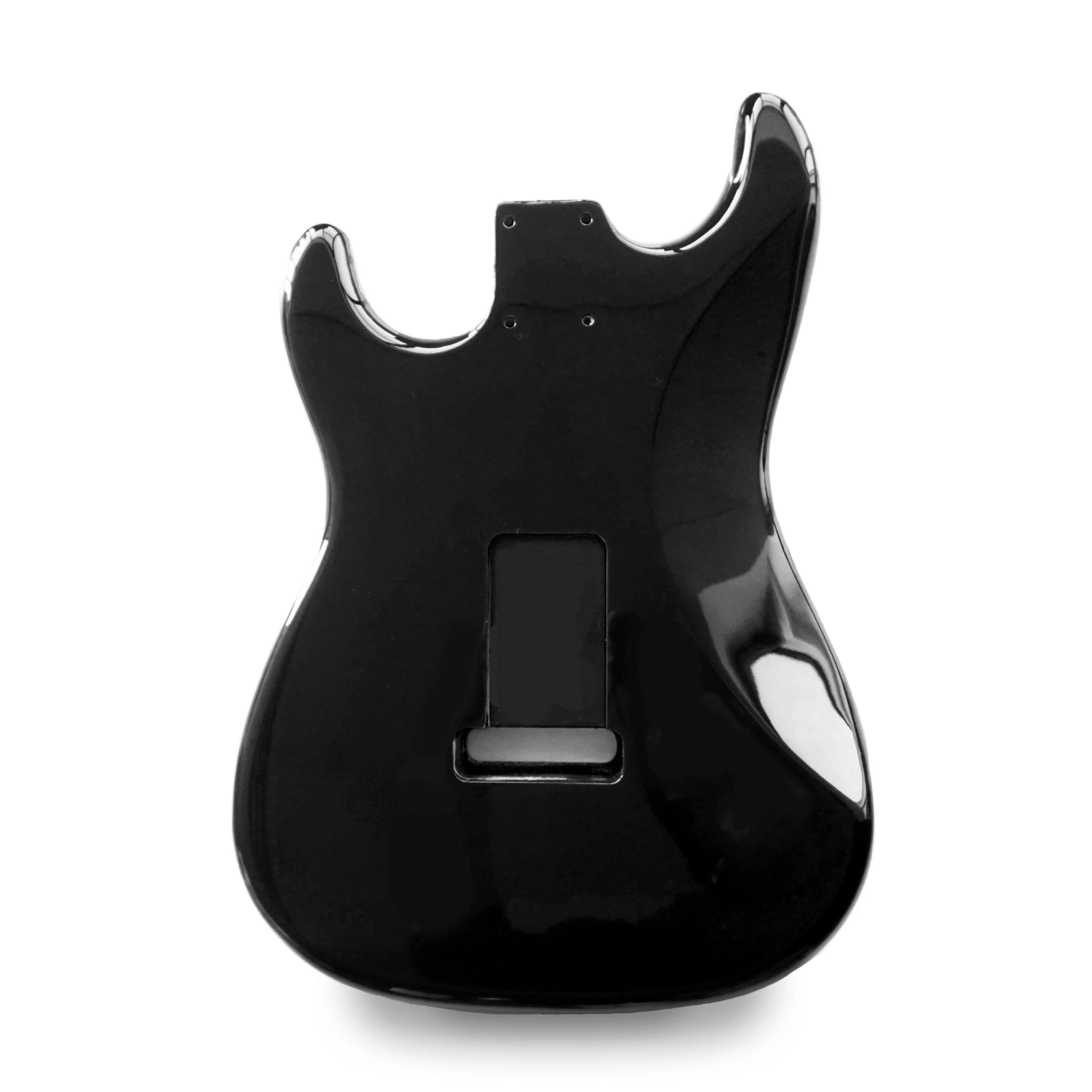 Stratocaster Compatible Guitar Body SSS - Black - 2 Piece American Alder - Image 2