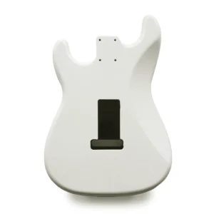 Alternative view of Stratocaster Compatible Guitar Body SSS - Olympic White Vintage Nitro Satin - 2 Piece American Alder