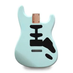 Stratocaster Compatible Guitar Body HSS - Sonic Blue Nitro Satin - 2 Piece American Alder