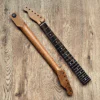 Roasted Torrefied Baked Maple Telecaster Guitar Neck - Left Handed - Guitar Anatomy