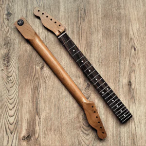 Roasted Torrefied Baked Maple Telecaster Guitar Neck - Left Handed - Guitar Anatomy