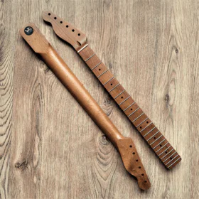 Left Handed Telecaster Compatible Roasted Maple Pro Guitar Neck Satin 22 Fret