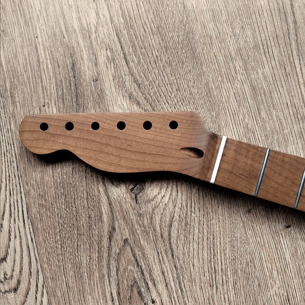 Roasted Torrefied Baked Maple Telecaster Guitar Neck - Left Handed - Guitar Anatomy