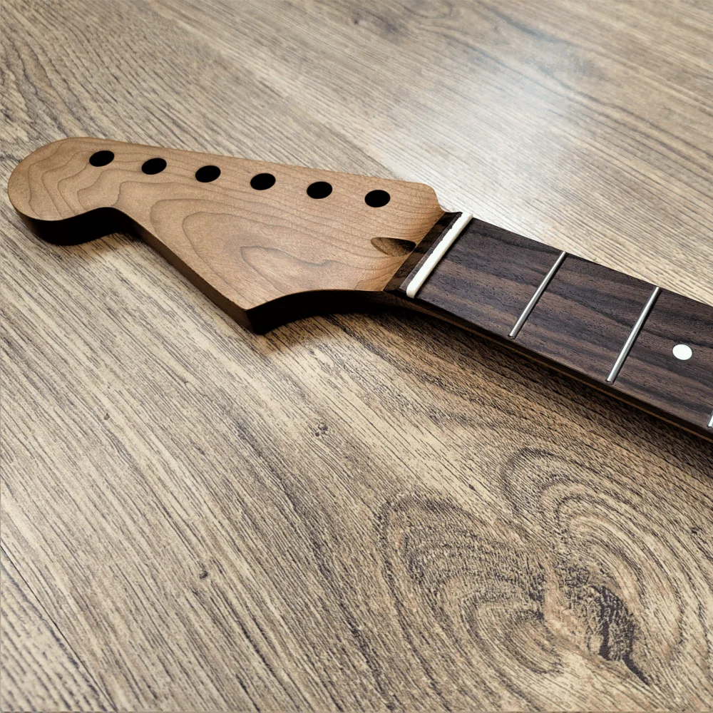 Roasted Torrefied Baked Maple Telecaster Guitar Neck - Left Handed - Guitar Anatomy