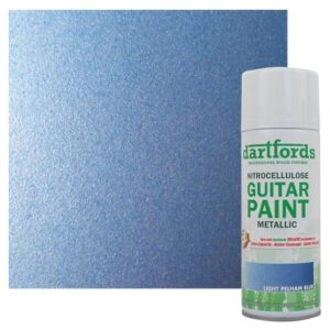 Light Pelham Blue Metallic Guitar Paint