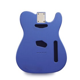 Telecaster Guitar Body - Metallic Blue - Nitro Satin - 2 Piece American Alder