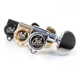 Guitar Anatomy Locking Tuners 1:20 Ratio Fine Tuning Machine Heads for Les Paul, SG and Acoustic Guitars – 3x3
