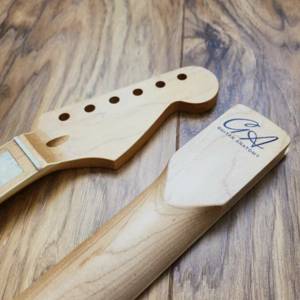 Guitar Anatomy Stratocaster Neck with pearl block inlays