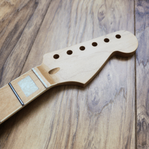 Guitar Anatomy Stratocaster Neck with pearl block inlays