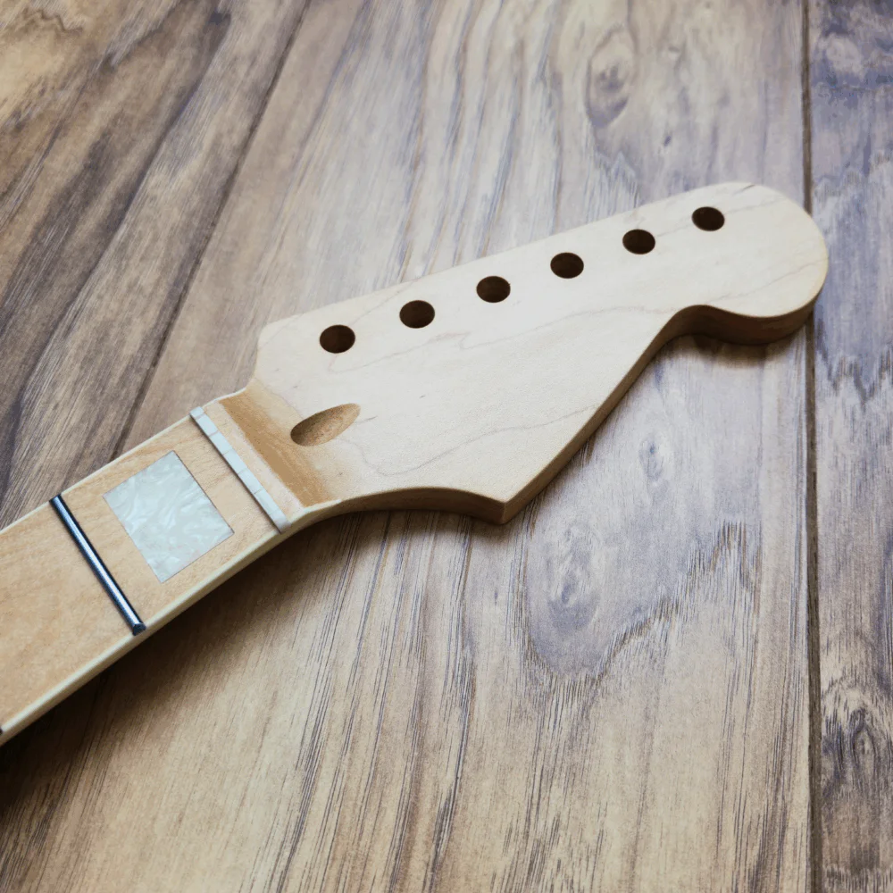 Guitar Anatomy Stratocaster Neck with pearl block inlays