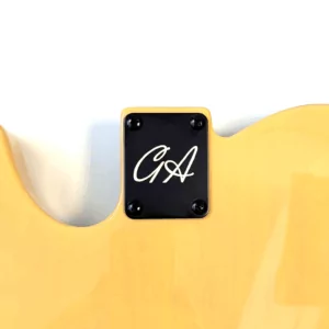 GA Black Neck plate displayed on a body.