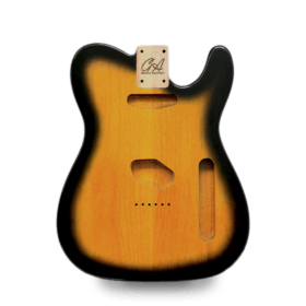 Telecaster Guitar Body - Tobacco Burst - 2 Piece American Alder