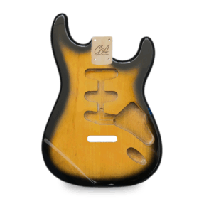Stratocaster Guitar Body SSS - Tobacco Burst - 2 Piece American Alder
