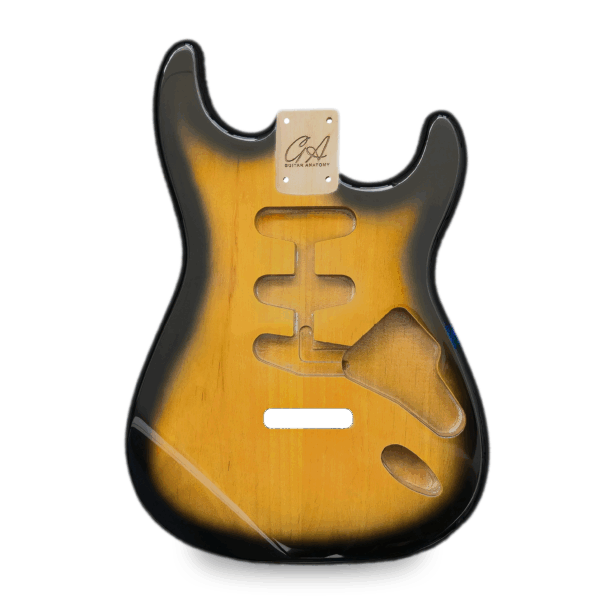 Guitar Anatomy Stratocaster Body - Tobacco Burst