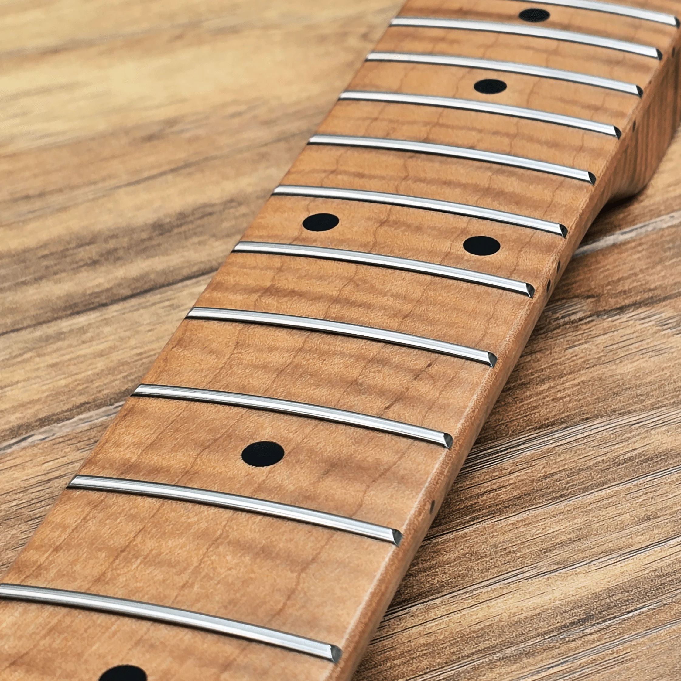 Stratocaster Roasted Flame Maple Guitar Neck by Guitar Anatomy