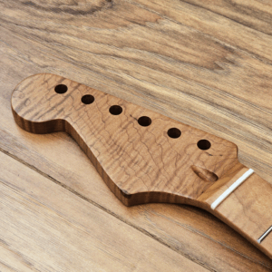 Left Handed Stratocaster Roasted Flame Maple Guitar Neck by Guitar Anatomy