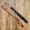 Left Handed Stratocaster Roasted Flame Maple and Rosewood Guitar Neck by Guitar Anatomy