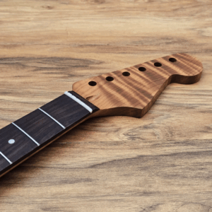 Stratocaster Roasted Flame Maple and Rosewood Guitar Neck by Guitar Anatomy