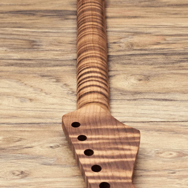 Stratocaster Roasted Flame Maple and Rosewood Guitar Neck by Guitar Anatomy