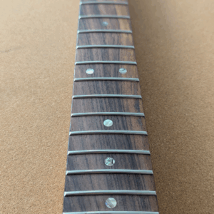 *Clearance* Telecaster Compatible Roasted Maple and Rosewood Vintage Guitar Neck Gloss 21 Fret Abalone Inlays