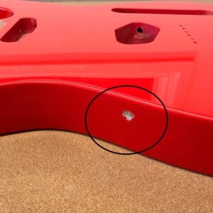 Alternative view of *Clearance* Telecaster Guitar Body - Torino Red - 2 Piece American Alder