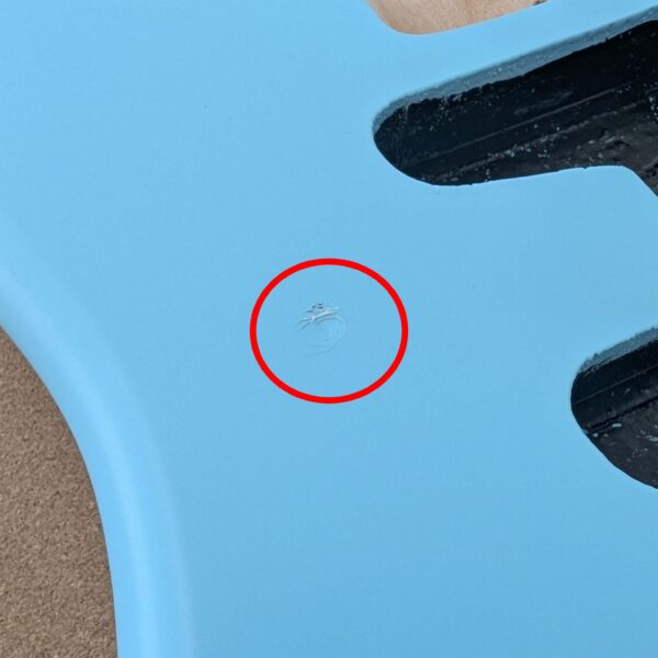 *Clearance* Stratocaster Guitar Body SSS - Daphne Blue Nitro Satin - 2 Piece American Alder