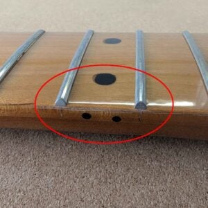 Alternative view of *Clearance* Stratocaster Compatible Roasted Maple Guitar Neck Gloss 22 Fret