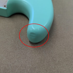 Alternative view of *Clearance* Stratocaster Guitar Body SSS - Seafoam Green Nitro Satin - 2 Piece American Alder