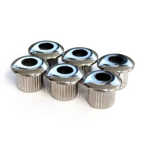 Chrome conversion bushings for vintage style tuners
