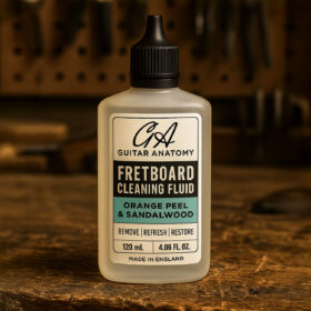 Guitar Anatomy Fretboard Cleaning Solution – Removes Dirt, Sweat and Build-Up