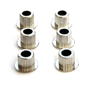 Chrome conversion bushings for vintage style tuners