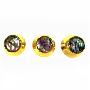 Stratocaster Control Knobs Abalone Inlay - Gold