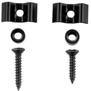 Guitar Anatomy Vintage String Tree Retainer Black hardware