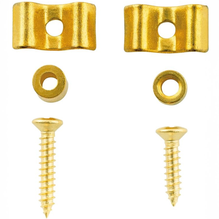 Guitar Anatomy Vintage String Tree Retainer Gold Hardware