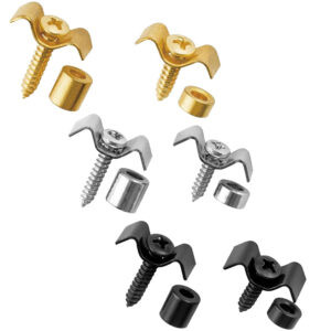 Vintage Style String Tree Retainers - Chrome, Black, Gold