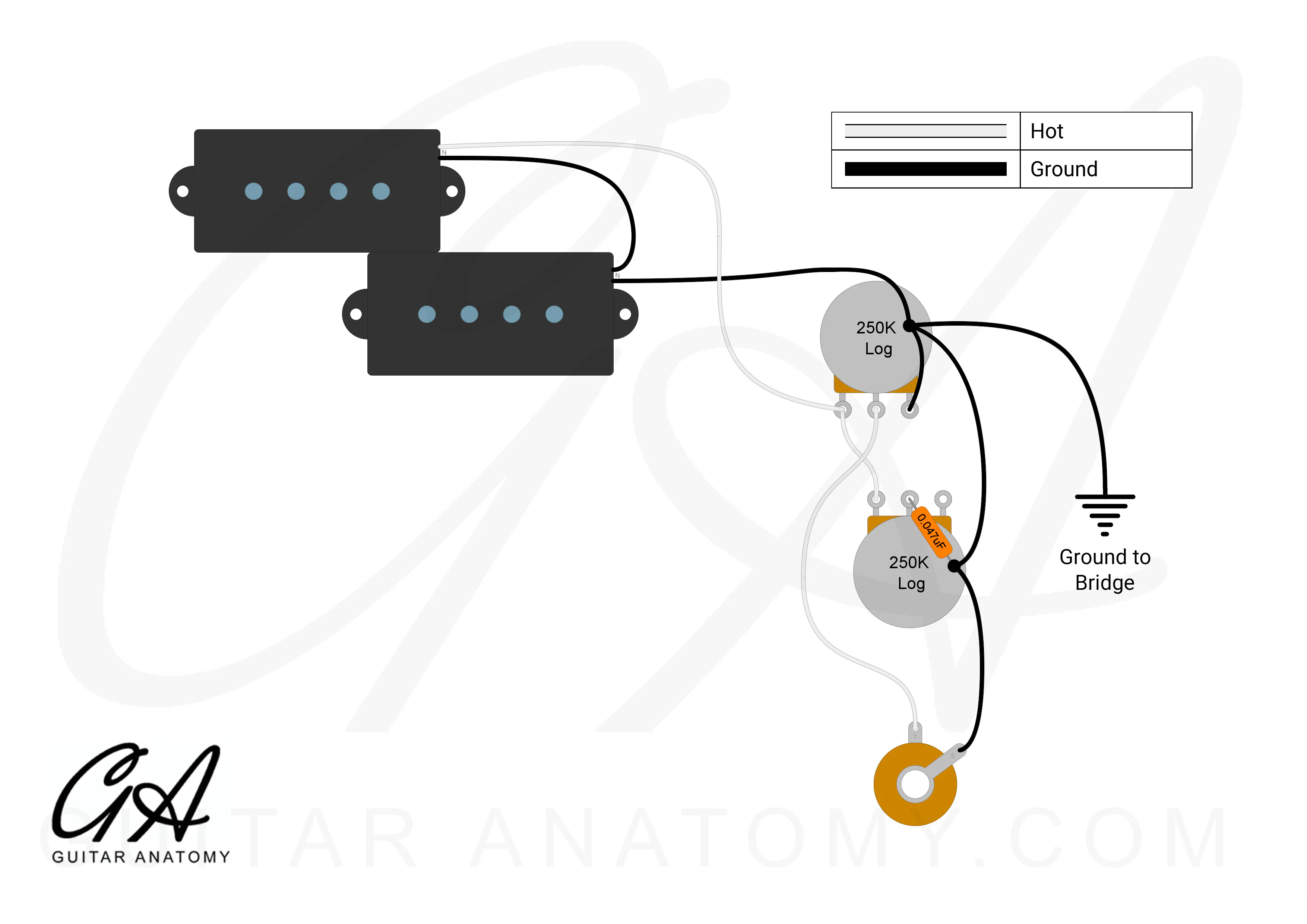 Precision Bass Wiring Kit – Standard Layout (Alpha Pots) - Image 2