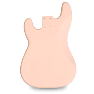 Alternative view of Precision Bass Guitar Body – Shell Pink – 2 Piece American Alder